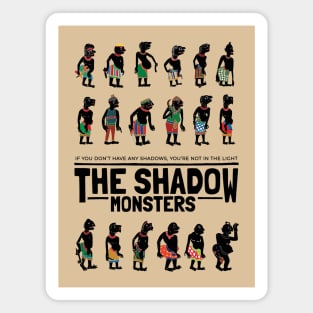 Vintage Shadow Puppet Monsters Magnet